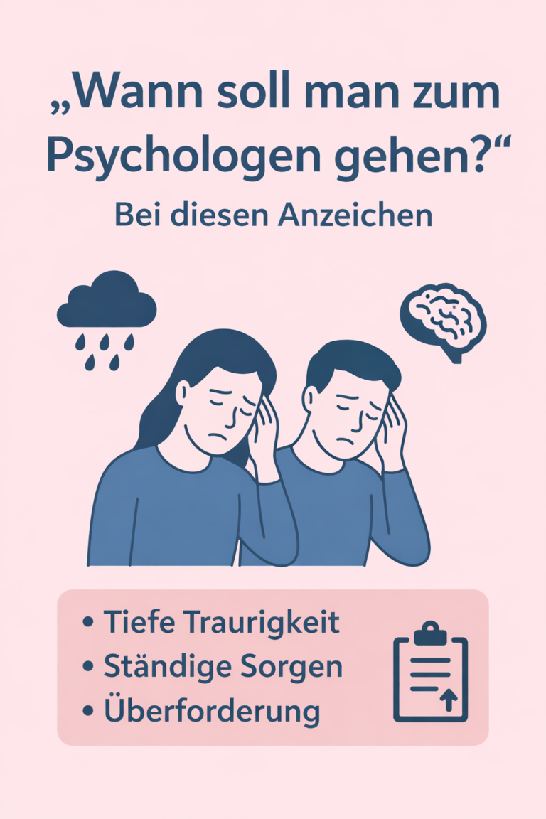 Typische Anzeichen, dass man zum Psychologen gehen sollte​